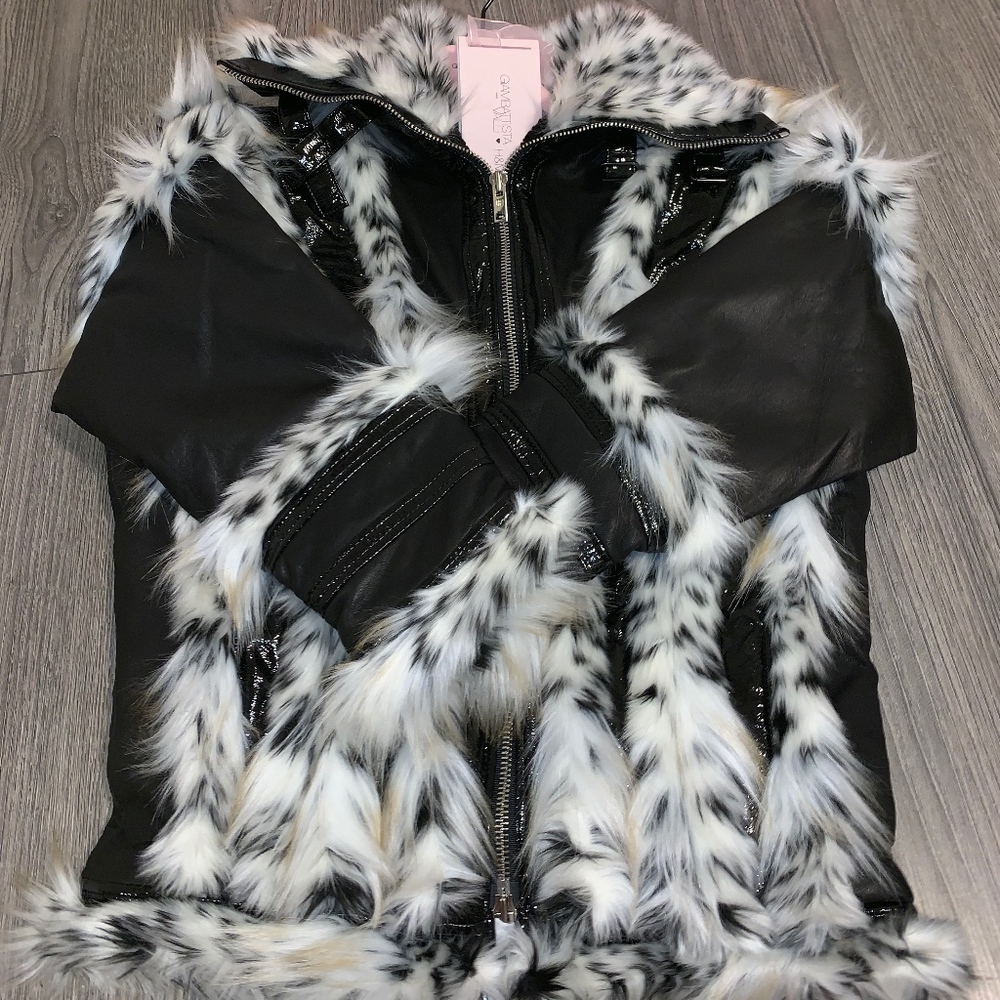 Giambattista Valli Oversized Leather Jacket
